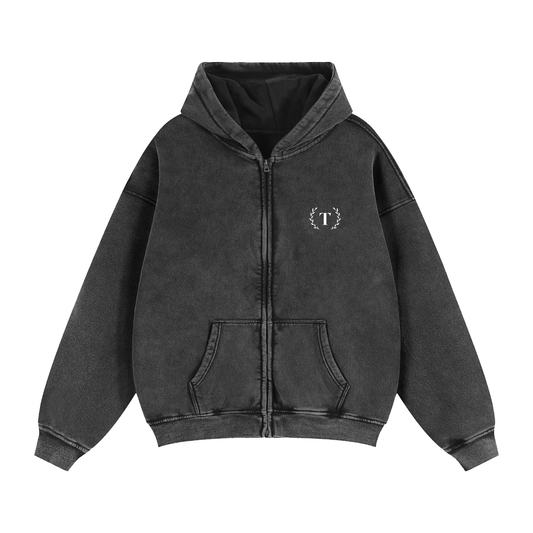 Passage Zip-Through Boxy Hoodie